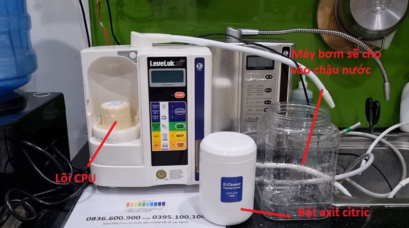 Cách vệ sinh máy lọc nước Kangen Leveluk: E-Cleaning và Deep-Cleaning